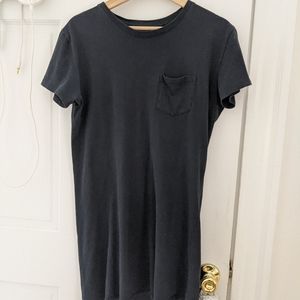 everlane black s tee shirt dress